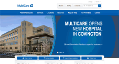 Desktop Screenshot of multicare.org