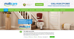 Desktop Screenshot of multicare.co.uk