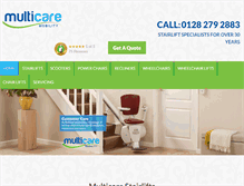 Tablet Screenshot of multicare.co.uk